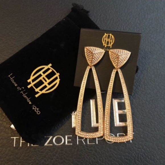 House of Harlow 1960, Mesa Door Knocker Earrings - Picture 3 of 3